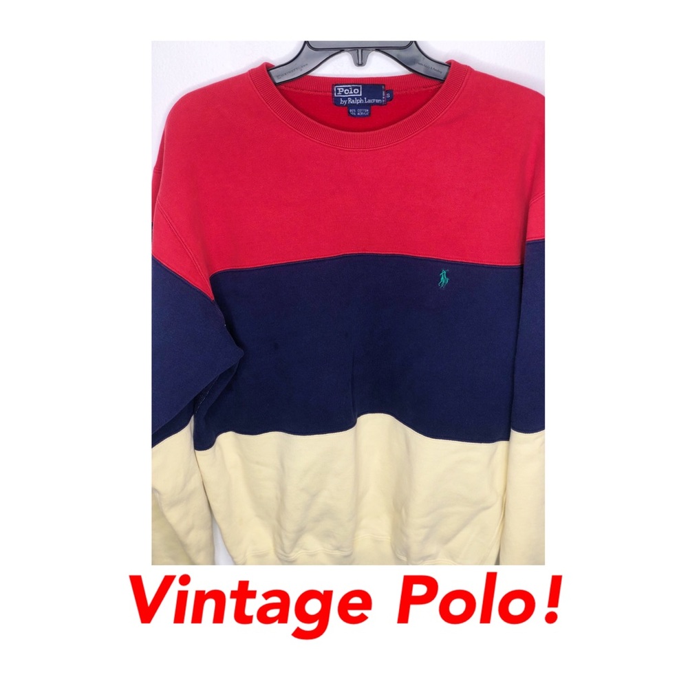 🧶Vintage Ralph Lauren Polo size S sweater!